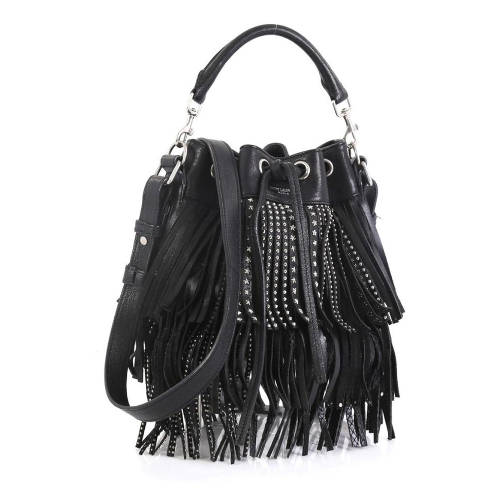 Yves Saint Laurent Emmanuelle Fringed bucket bag